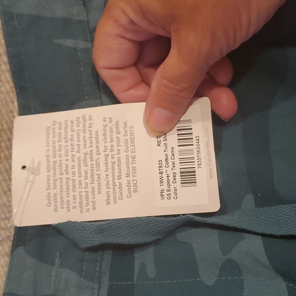 Gander Mountain Guide Series Women’s Green Camouflage 5" Shorts, size 8 … - Picture 3 of 5